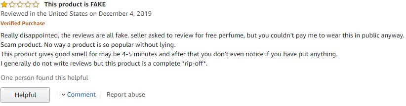 Raw Chemistry fake Amazon reviews